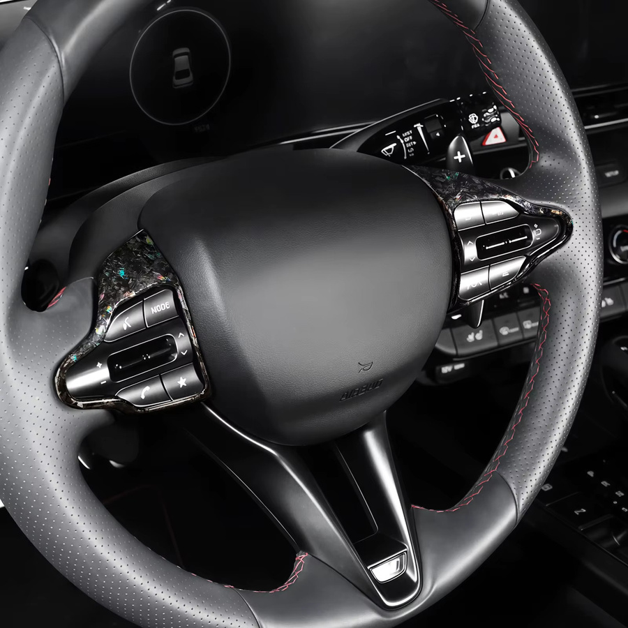 Lenkradknopf-Abdeckung aus ABS für Hyundai i30N, Veloster N, i20N, Kona N und Elantra N von ZHEN YI TIE - Bild 1