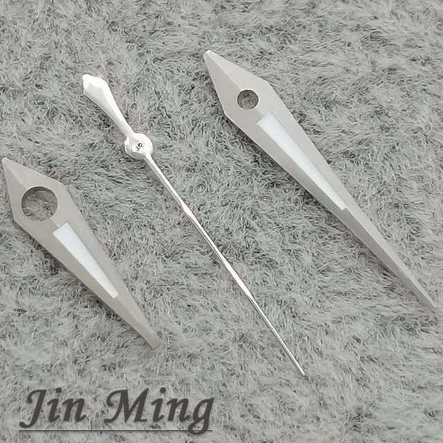 LUJIE Uhren Zubehör, Uhr Hände, Silber, Grün Leuchtend, 12*12*8 mm - Bild 1