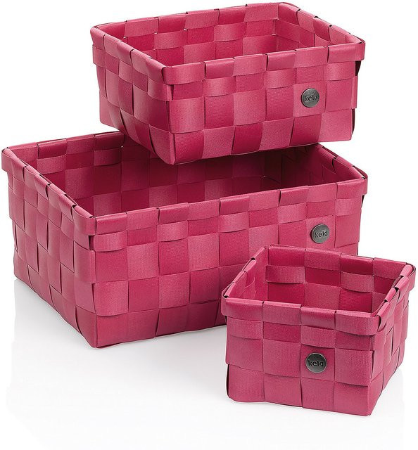 Korb-Set NEO von Kela in Rot und Pink aus Kunststoff - Bild 1
