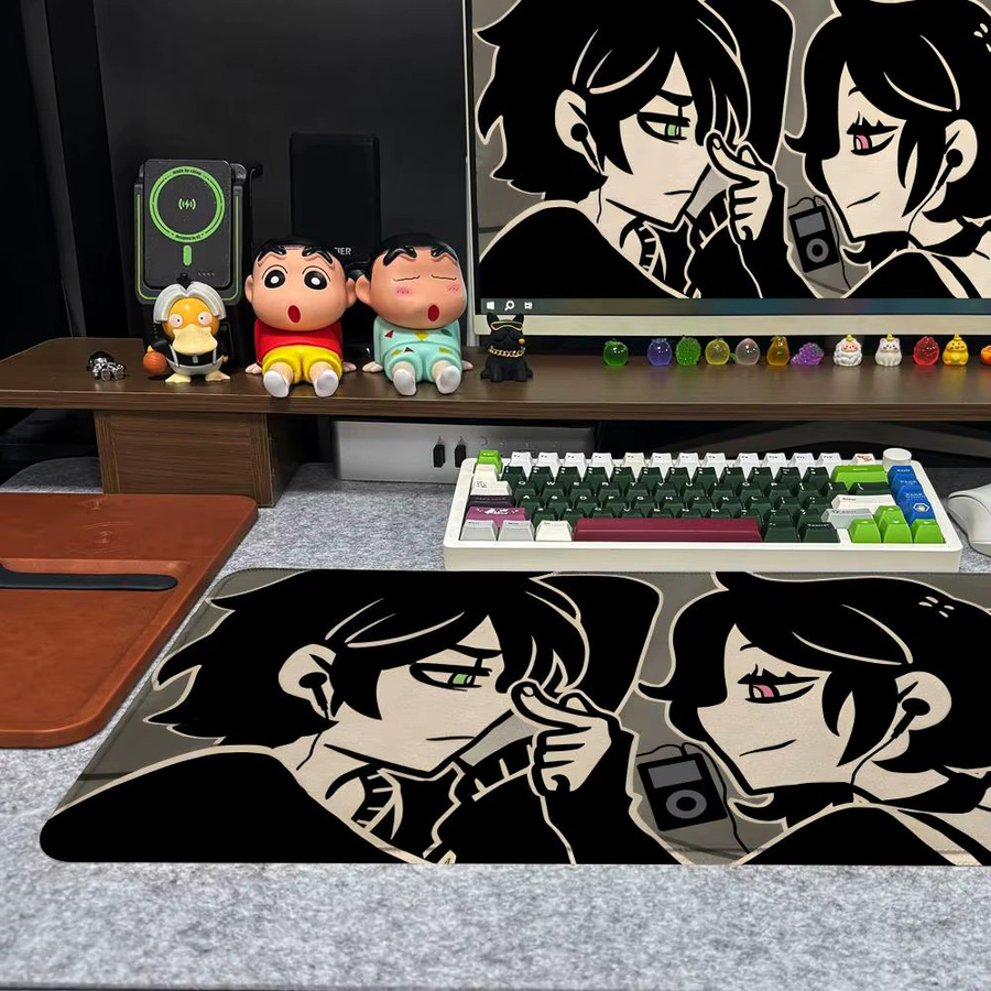 The C-Coffin Of Andy And Leyley XXL Mauspad in Schwarz und Multicolour, rutschfeste Gamer-Schreibtischunterlage mit HD-Art-Design, B/T: 90 x 40 cm - Bild 3