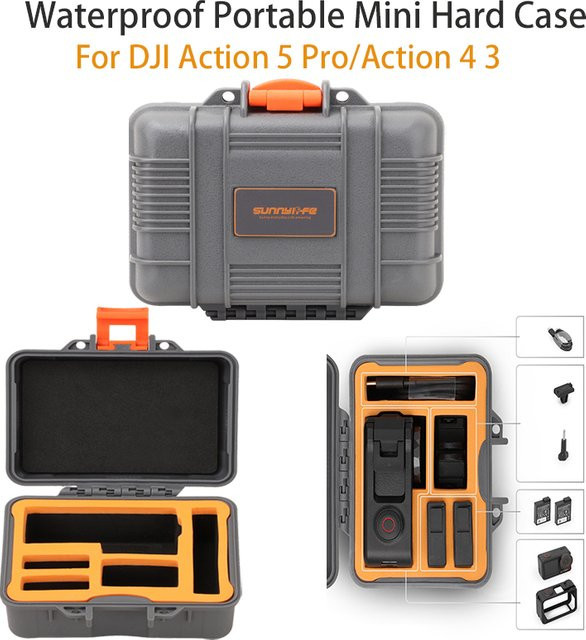 ZNTCH Tragbare wasserdichte Tragetasche für DJI Osmo Action 5 Pro, Action 4 und Action 3 Sportkameras - Bild 1