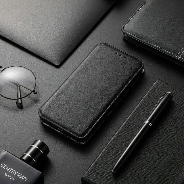 Eseble Magnetische Brieftaschenhülle aus Leder für Poco X8 Pro Max und Poco X8 Pro in Schwarz - Bild 1