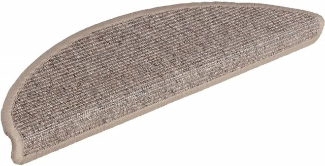 vidaXL Selbstklebende Treppenmatten, 15 Stück, Dunkelbeige, rutschfest und schalldämmend, B/T/H: 56 x 17 x 3 cm - Bild 1