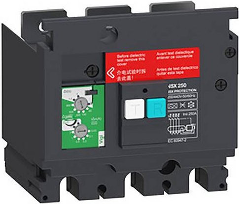 Schneider Electric LV429492 VigiPacT Fehlerstromschutz-Zusatzmodul für ComPacT NSX 250 3P, grau, 200 VAC bis 440 VAC, 30mA bis 300mA - Bild 1
