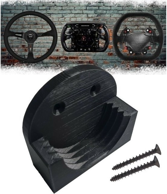 Thrustmaster Wandhalterung aus ABS in Schwarz für Lenkradzubehör - Bild 1
