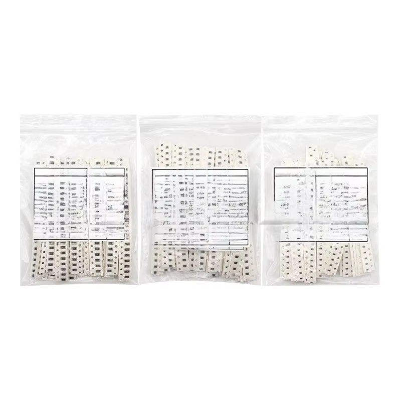 SMD-Widerstand Sortiment Set mit 33 Werten von 1 Ohm bis 1 MOhm, 1 % Toleranz, 660 Stück in den Bauformen 1206 0805 0603 0402 0201, Farbe Weiß - Bild 1