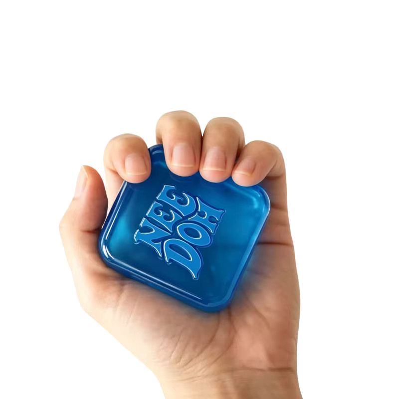 Schylling Pep Si Nice Cube, Weiches Sensorisches Fidget-Spielzeug, Blue - Bild 5