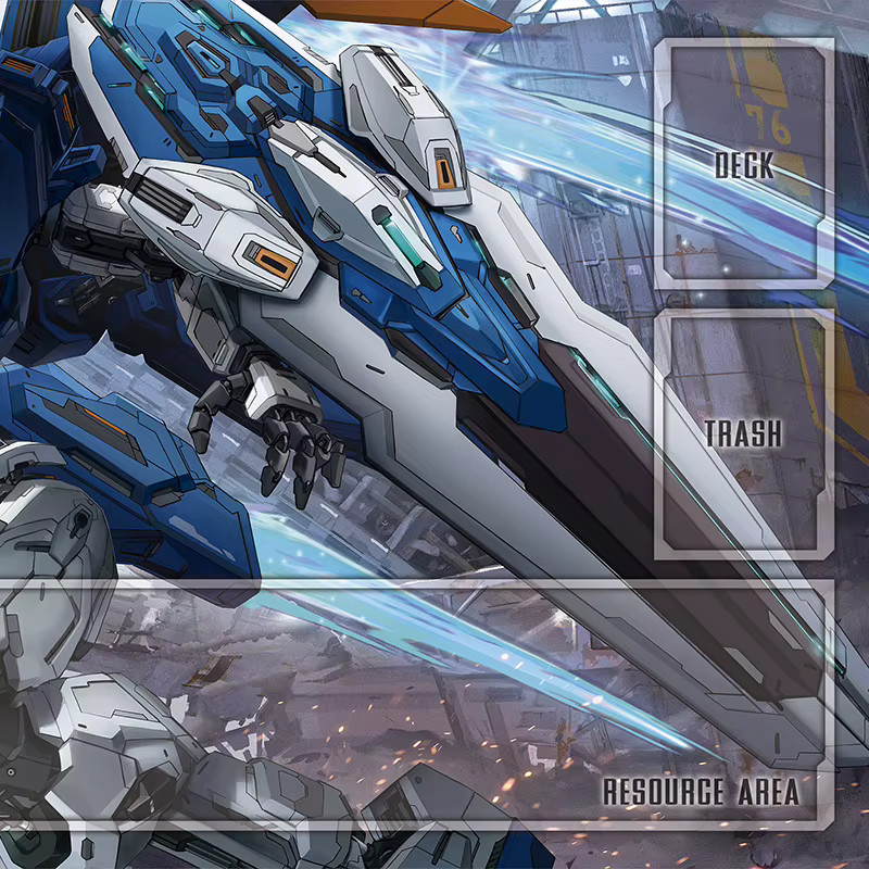 Bandai GUNDAM Spielmatte für TCG-Kartenspiele, rutschfeste Brettspielunterlage und Schreibtischunterlage, Multicolor - Bild 3