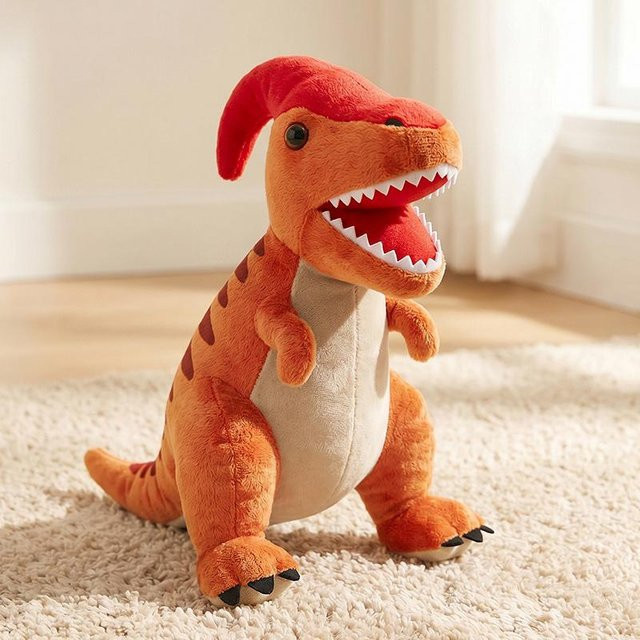 Yiran Health & Beauty Dinosaurier Plüschtiere, 25cm, Orange - Bild 1