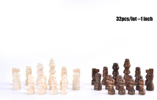 Kidsly Schachfiguren aus Holz, 32-teiliges Set, ab 6 Jahren - Bild 1