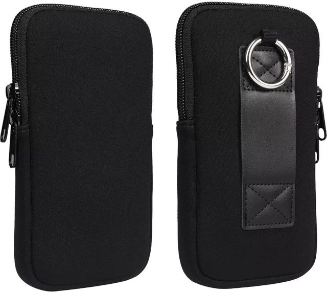 Uneawit Wasserdichte Handytasche mit Gürtelclip und Schultergurt, stoßfeste Handyhülle für iPhone, Samsung und Xiaomi, Farben: Blau oder Schwarz - Bild 1