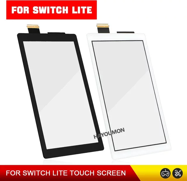 Nintendo Switch Lite LCD-Display-Panel mit Touchscreen in Schwarz-Weiß - Bild 1
