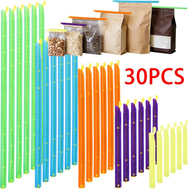 Willstar Beutelklammern aus Kunststoff für Lebensmittel und Snacks, 25 Stück, Multicolour - Bild 1