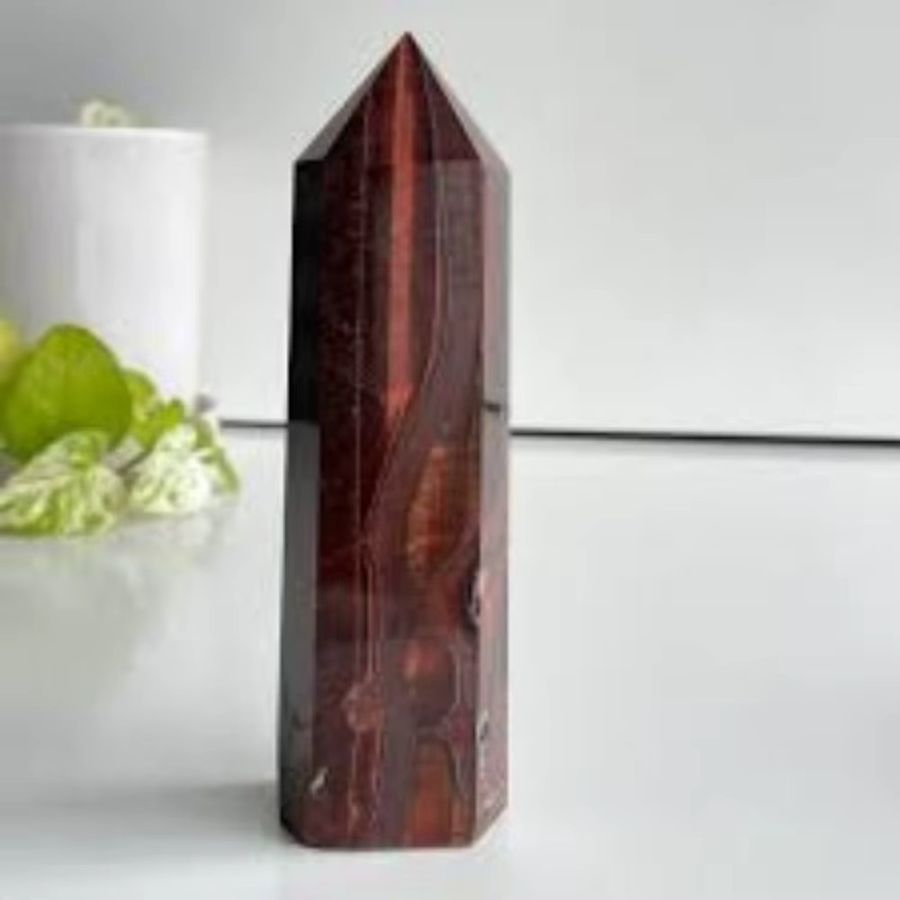 CrystalHola Tigerauge Obelisk Quarzkristall zur Reiki Heilung - Bild 6