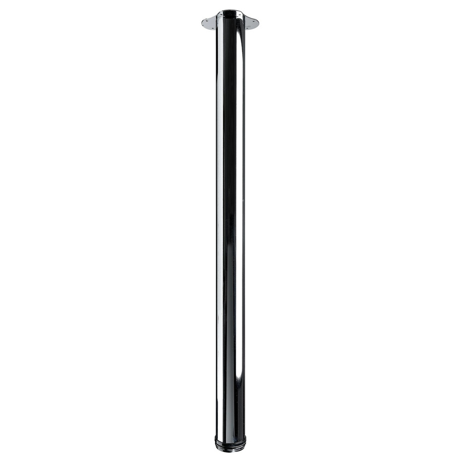 Hettich Tischbein verchromt mit Montageplatte Durchmesser: 7,5 cm, Höhe: 113 cm - Bild 2
