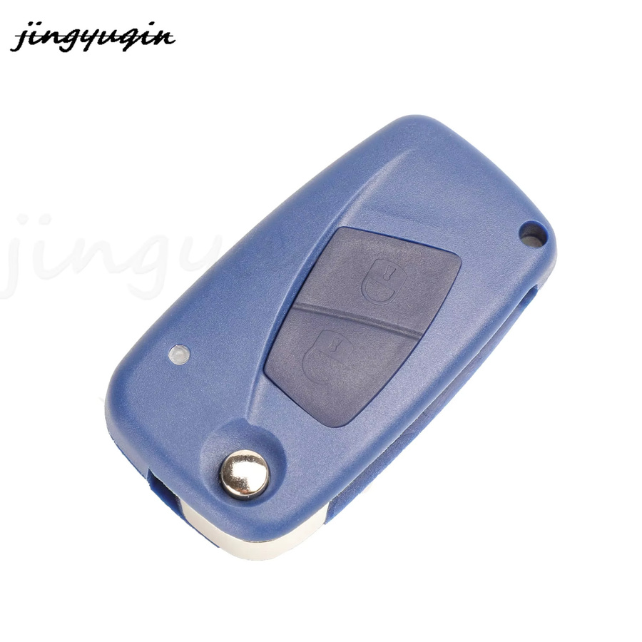Jingyuqin Smart Remote Autoschlüssel Anhänger mit 433 MHz für Fiat Punto Ducato Stilo Panda Bravo, ID46 Chip, PCF7946 - Bild 2