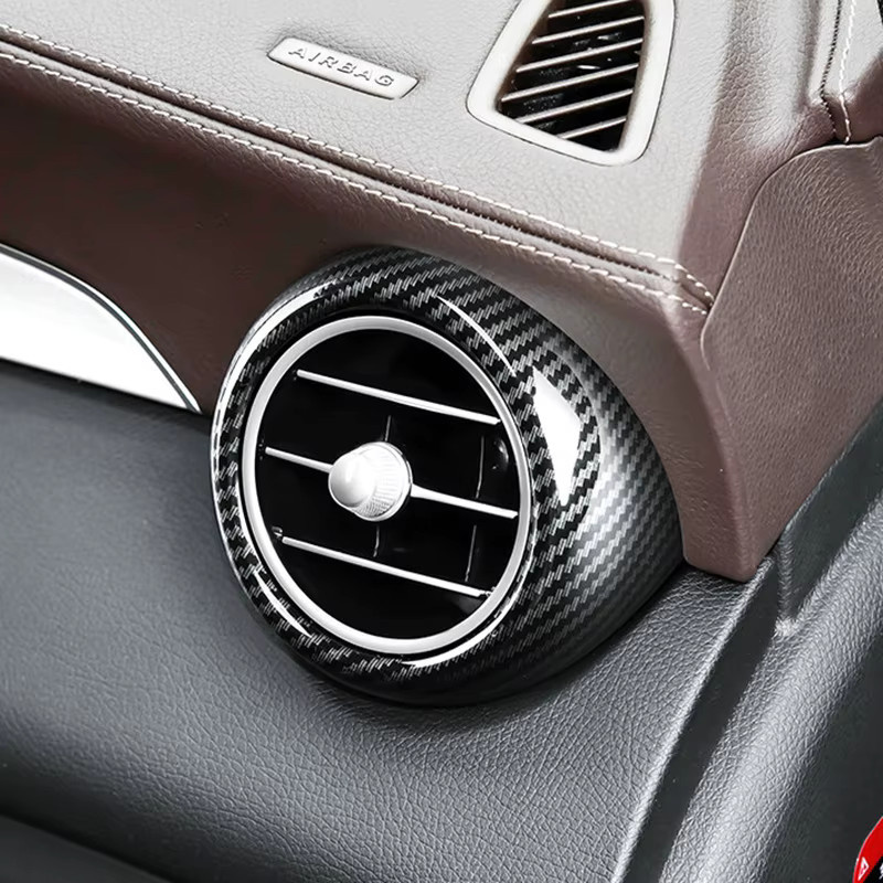 AOSRRUN Klimaanlage Lüftungsdüsen Abdeckung für Mercedes Benz GLC Klasse Coupe, Schwarz - Bild 3