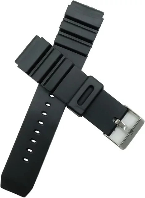 MULILAI Uhrenarmband Gummi, Schwarz - Bild 1