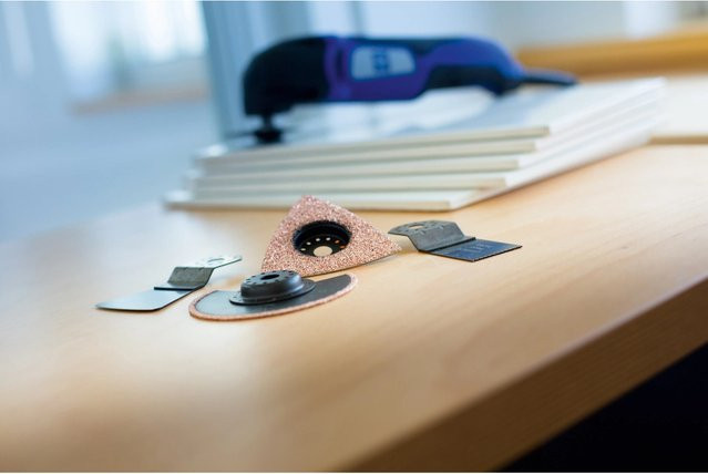 LUX-TOOLS 4-teiliges Fliesenbearbeitungs-Set für Multitool in Multicolour - Bild 1