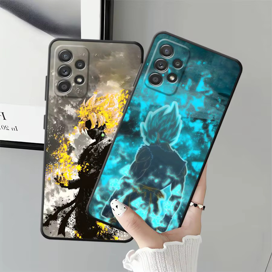 Schwarze weiche Handyhülle im Dragon Ball Design für Samsung Galaxy A-Serie - Bild 1