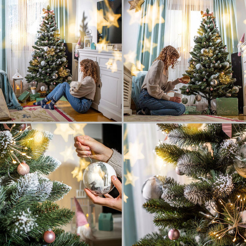 KADAX Künstlicher Weihnachtsbaum Diamond Pine Kiefer in Silber, Höhe: 180 cm - Bild 7