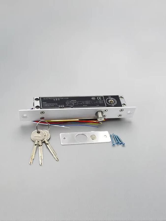 Asia-Teco B9L B10LDC12V Elektrisches Einsteckschloss aus Legierung mit Zeitverzögerung und Schlüsselzylinder in Silber - Bild 4