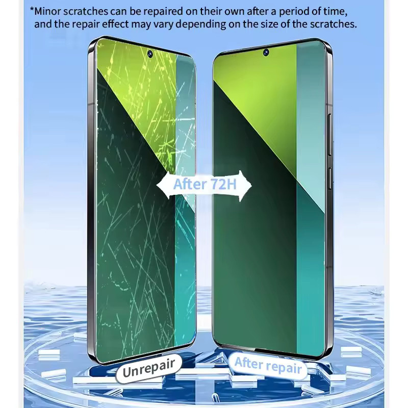 4 Stück Hydrogel-Displayschutzfolien für Xiaomi Redmi Note 14 4G 5G, Redmi Note 13 12 11 10 Pro, transparent - Bild 4