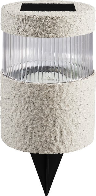 LIVARNO LED-Solarleuchte rund in Beige für Garten, Terrasse und Balkon - Bild 1
