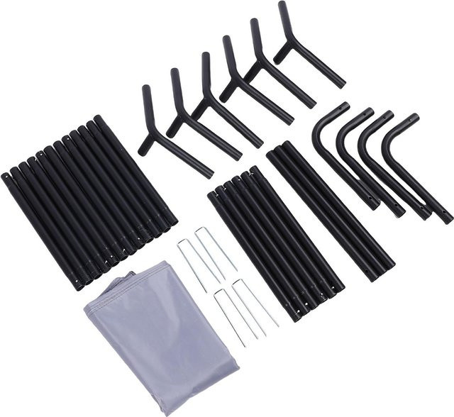 Aimo Hundeschutzdach aus Stoff, wasserdichtes Outdoor-Zelthaus für Hunde, Katzen, Kaninchen und Hamster, grau - Bild 1