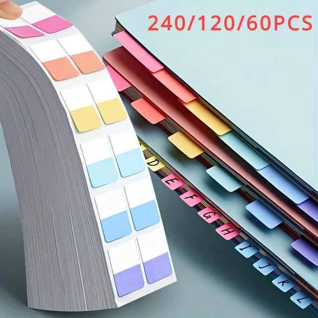 Mehrfarbige beschreibbare Index-Tabs als klebrige Buchmarker und Flaggen für Schule und Büro - Bild 1