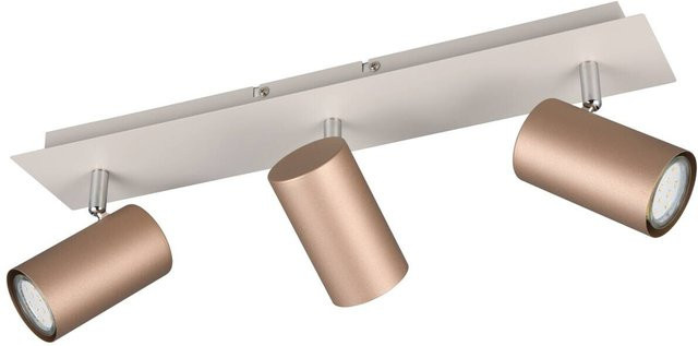 Reality Spot 3-flg. Marley Wandleuchte in Kaffee, B: 48 cm, H: 15 cm, T: 9 cm - Bild 1