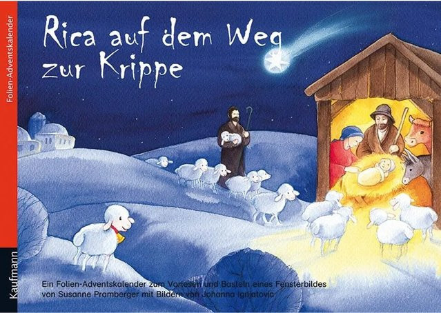 Rica auf dem Weg zur Krippe, Folien-Adventskalender von Susanne Pramberger - Bild 1