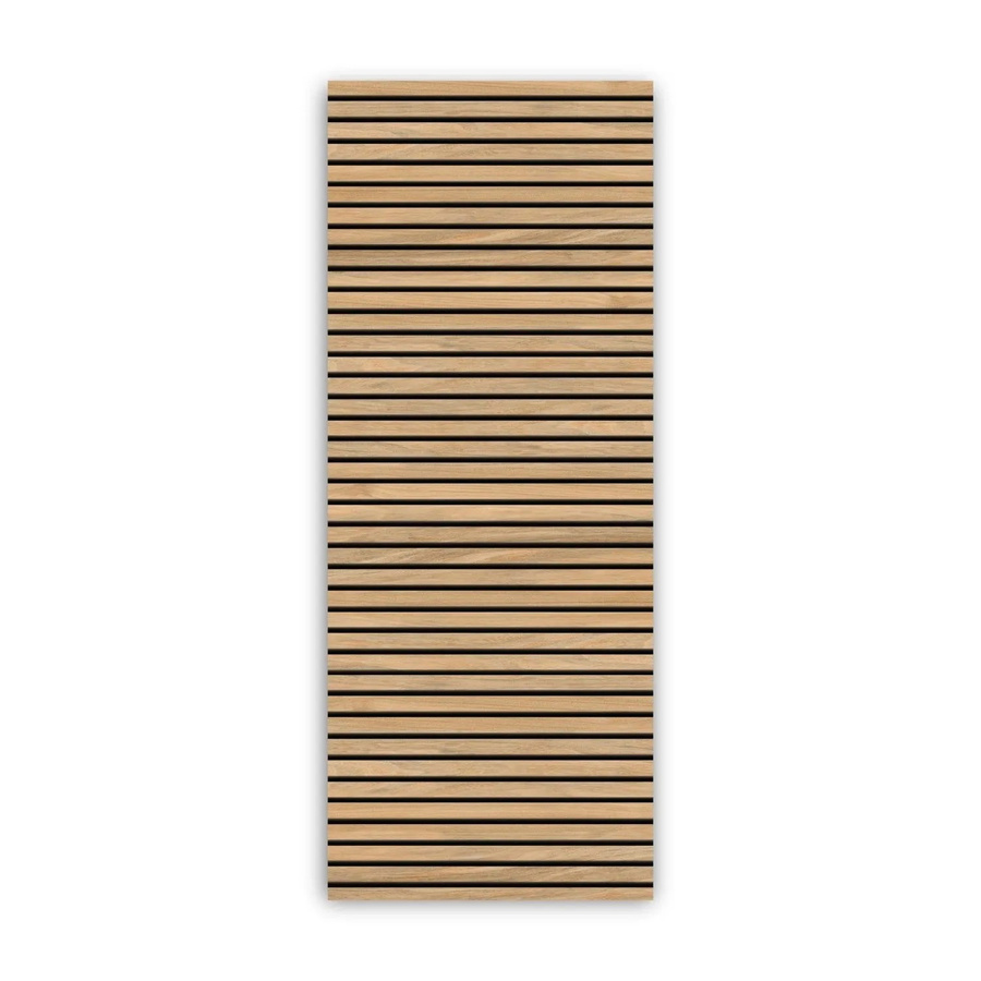 Walllux Duschrückwand Quer Eiche Streifen in Braun aus Alu-Verbund, B: 100 cm, H: 255 cm, Dicke: 3 mm - Bild 2