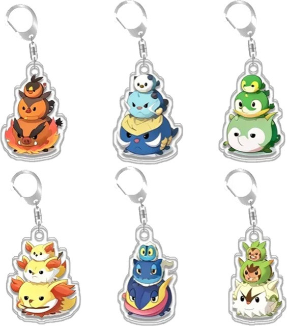 Keeppley Pokémon Schlüsselanhänger, handgefertigter Acryl Anhänger - Bild 1