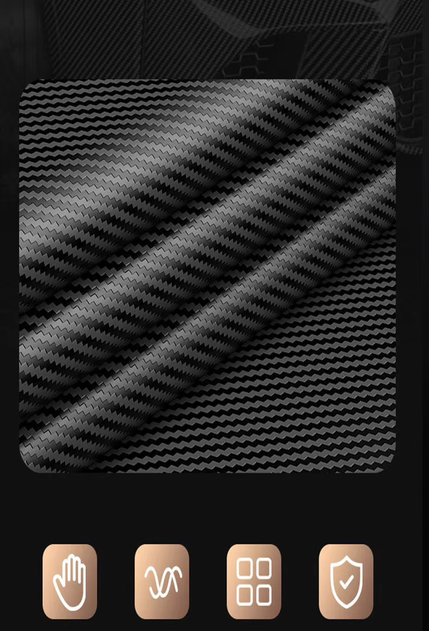 Luxus Stoßfeste Handyhülle aus Leder und Carbon Fiber Streifen für Motorola Razr 40 Ultra in Schwarz - Bild 2