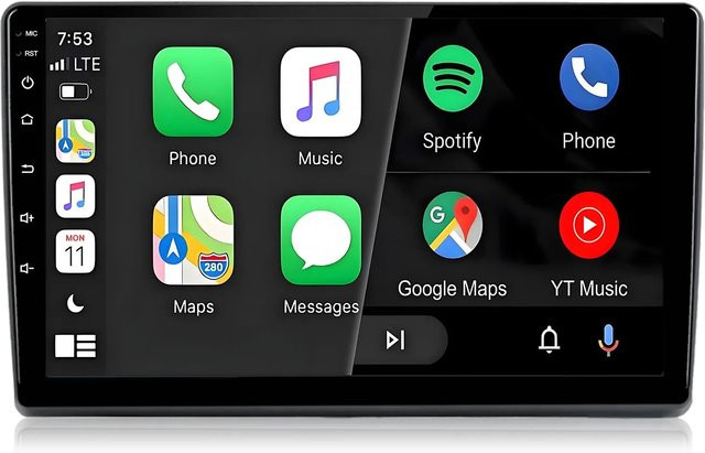 Junsun Autoradio mit Bluetooth, GPS und Wi-Fi für Citroen Jumper, Peugeot Boxer und Fiat Ducato, 2+32GB, Schwarz - Bild 1