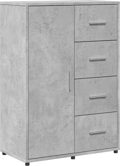vidaXL Sideboard aus Holzwerkstoff in Betongrau matt, B/T/H: 60 x 31 x 84 cm - Bild 1
