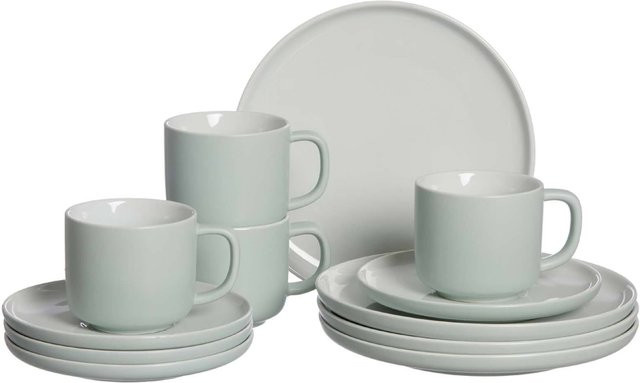 Ritzenhoff & Breker Kaffeeservice Jasper 12-teilig aus Keramik in Grün - Bild 1