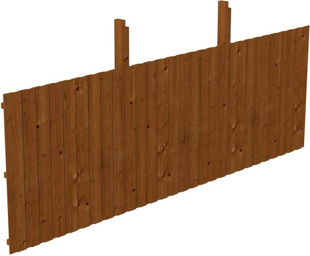 Skanholz Rückwand Deckelschalung aus Fichte in Nussbaum, B/H: 550 x 180 cm - Bild 1