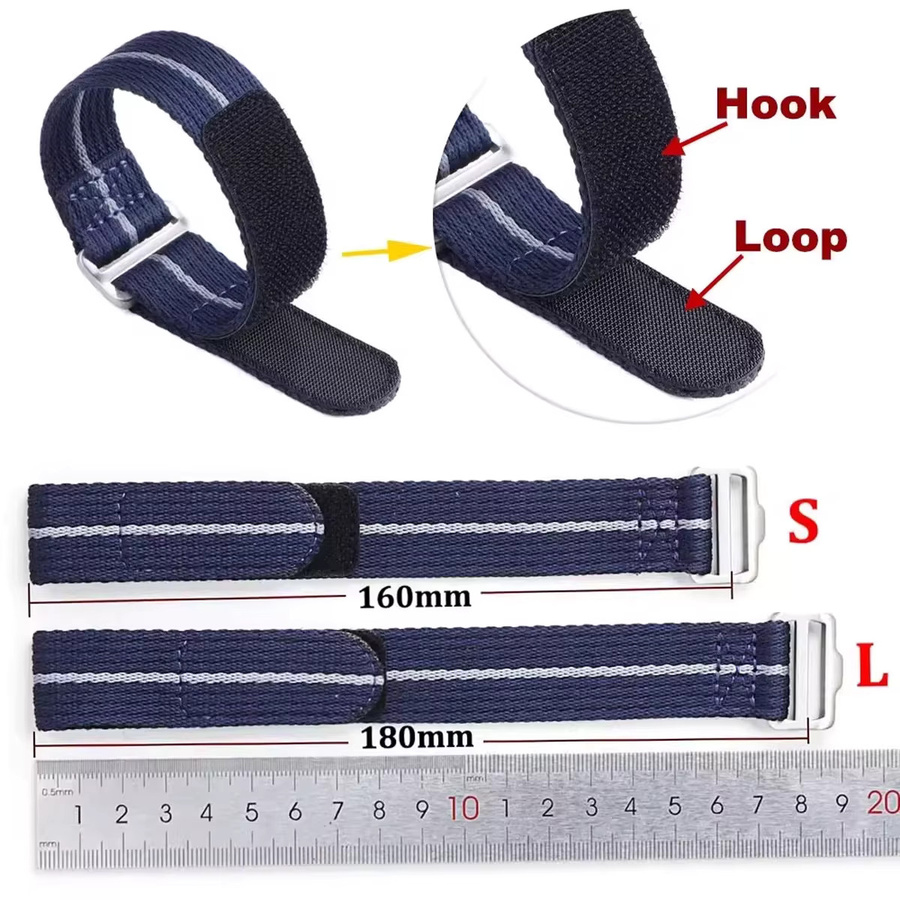 CAOWTAN Uhrenarmband Nylon, Textil/NATO, 20 mm, 22 mm - Bild 3