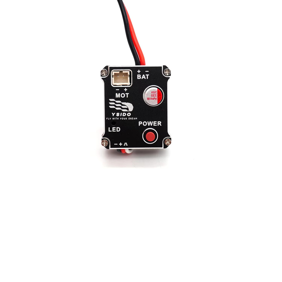 YSIDO Gebürsteter ESC FZ-015 15A Geschwindigkeitsregler, Schwarz - Bild 2
