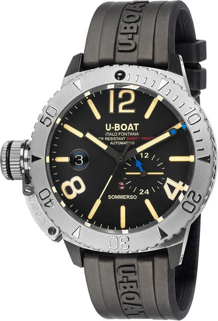 U-Boat Armbanduhr Automatik, Edelstahl, 46 mm, Herren, Schwarz - Bild 1