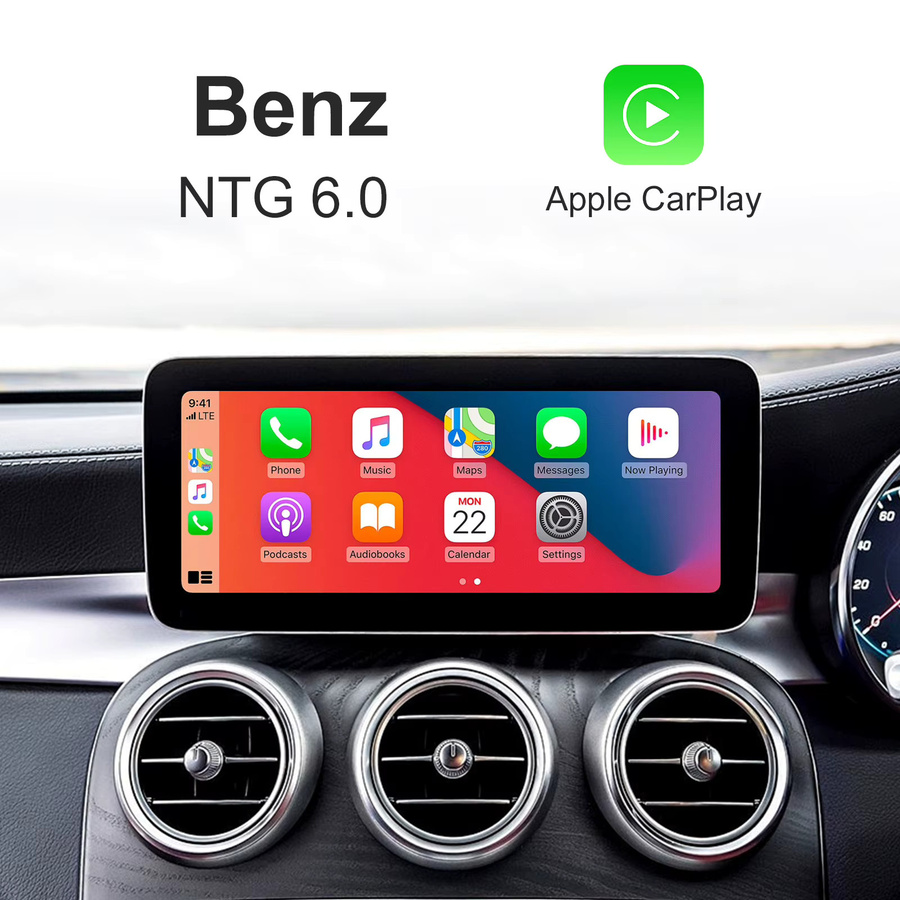 LEXXSON Drahtlose CarPlay und Android Auto Retrofit Kit Decoder Box für Mercedes Benz NTG 6.0 und MBUX System ab 2019, Farbe: Silber - Bild 2