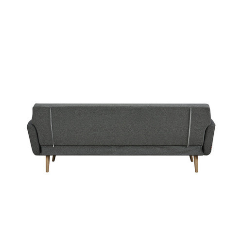 SalesFever Schlafsofa Click-Clack in Grau mit Holzrahmen und abnehmbaren Bezügen, Breite: 212 cm - Bild 3