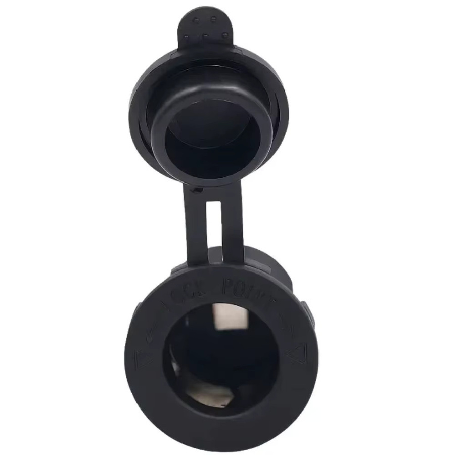 HJFOR Wasserdichte 12V Auto-Zigarettenanzünderbuchse Stromadapter in Schwarz für Marine, Boot, Motorrad, LKW, Wohnmobil und ATV - Bild 6