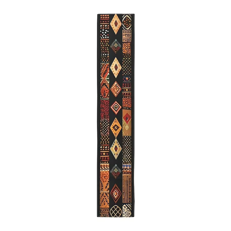 VIKAMA Tischläufer mit afrikanischem Stammesmuster in Multicolour, rechteckig, Breite: 90 cm, Tiefe: 33 cm - Bild 3