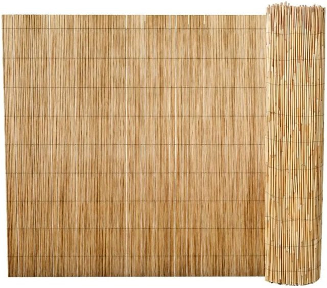 vidaXL Schilfzaun aus Holz in Braun und Beige, B: 500 cm, H: 100 cm - Bild 1
