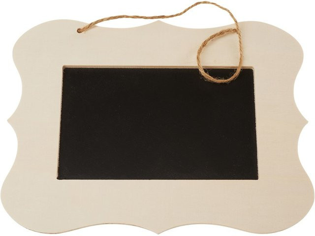 VBS Tafel mit Holzrahmen in Schwarz - Bild 1