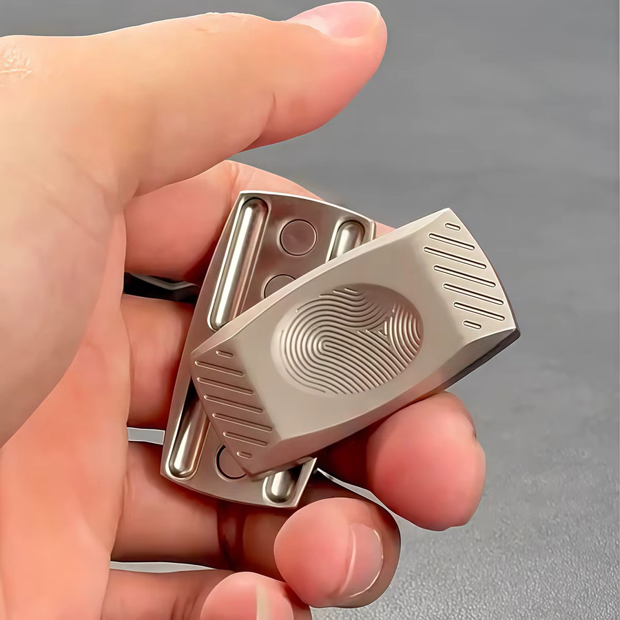 soulbao Fingerabdruck-Magnetischer Haptischer Slider, Metall, EDC Fidget Toy - Bild 2