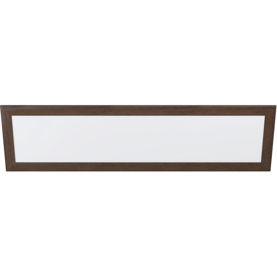 Eglo LED-Deckenleuchte Piglionasso in Dunkelbraun-Weiß aus Holz, B: 124,5 cm, T: 34,5 cm - Bild 2